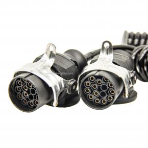 4.5 meters 13 core EBS trailer truck coiled cable car trailer accessories coil cable 13 core trailer cable