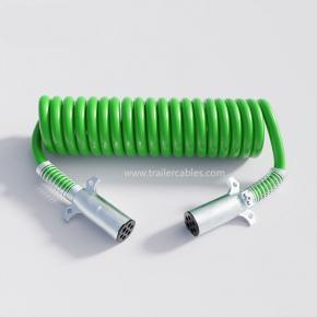 air line 7 way trailer cable for semi truck,trailer spiral cable