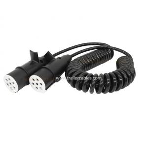 12V 7Core Power Trailer Cable trailer wire electrical spiral cable spring wire spiral coiled cable