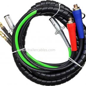 12 ft 3 in 1 electrical trailer cord cable abs truck air line
