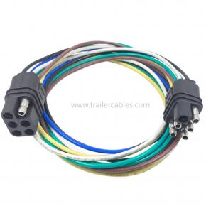 Trailer Plug American 6-Pin Eco-Friendly Connector 6-Pin Connection Cable Trailer Extension Cable Length 36 Inches