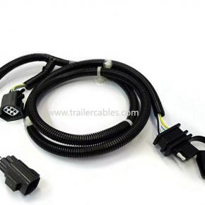 Customized 4 Pin Trailer Wiring Harness 07-18 Jeep Wrangler JK Jeep Wrangler Trailer Wiring Harness Connector
