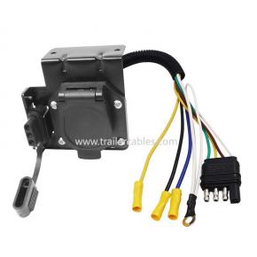 Trailer Wire Plug Connection Harness American 4-Pin to 4+7-Pin Converter RV Adaptor Light Connection Power Cord