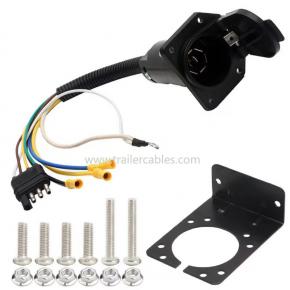 Trailer Plug Adapter American 4-pin to 7-pin Converter Car RV Power Tail Light Signal Connector