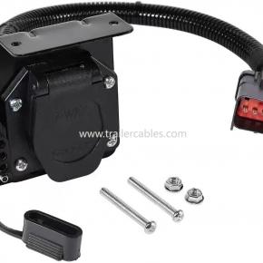 Customized 4 pin+7 pin trailer wiring harness with stock trailer 7 pin connector Total length 36inch 20135 42145