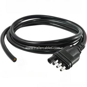 Customized SAE 4 Pin Trailer Car Wiring Harness Universal Connection Extension Trailer Wire Tail Light Signal Light Power Cable 10ft
