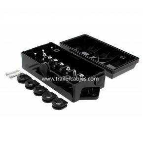 Waterproof 7-pin cable junction box American trailer plug junction box Outdoor RV cable waterproof junction box