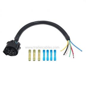 7-pole trailer plug wire automotive special 7-pin trailer female connector harness connector box power cord length 16 inches
