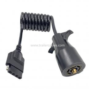 American Trailer Connector 7 to 5 Spring Wire Converter Car Trailer Outlet Converter RV Adapter