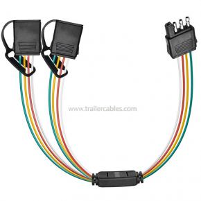 Car Tail Light Modification Power Cable American Style 4-pole Trailer Cable Car Trailer Cable 4-pole SAE Cable