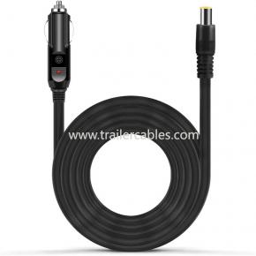 Customized 12V-24V Cigarette Lighter Power Cable with DC7909 Car Display Cable DC7.9*0.9 Charging Cable