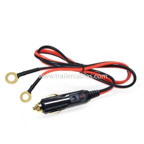Cigarette lighter cable Cigarette lighter with O-ring terminal cable Cigarette lighter ground lug terminal Car inverter power cable