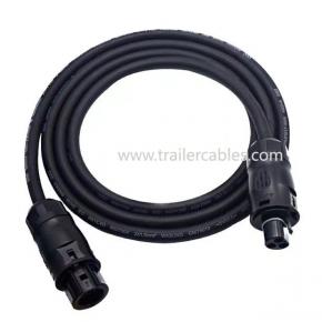 Euro Power Cord with BC01 Waterproof Plug Cord 3*1.5 Rubber Cord Micro Inverter Euro Plug Cord