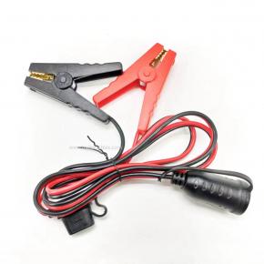 New Female Cigarette Lighter to Pure Copper Fish Clip Cable with Fuse Box Connection Cable 12AWG