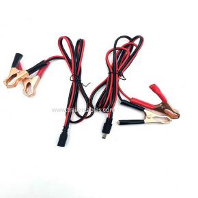 Alligator clip battery clip to dc5521 car battery charging cable DC power cable solar panel connection cable