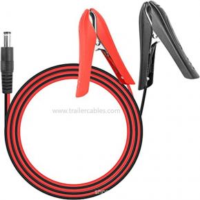 Battery clip to dc5521 car battery charging cable DC5521 to alligator clip power connection cable