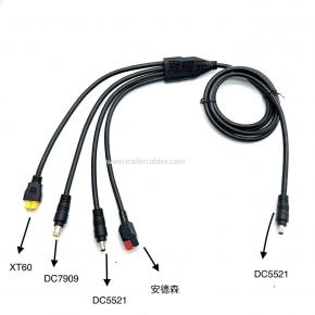 Solar Panel DC5521 to 7909 XT60 5521 Anderson Portable Power Station Solar Charging Cable