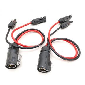 MC4 to LP20 2-pole aviation plug cable 10AWG cable Aviation head to MC4 solar PV connector