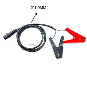 Pinch Tail to Fish Clip Cable Pure Copper Fish Clip Cable with Pinch Tail New Energy Storage-Charging Cable