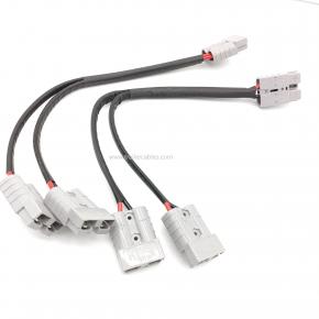 50A Anderson 1 in 2 Plug Cord 10AWG5.3 square 28cm Anderson Power Cord