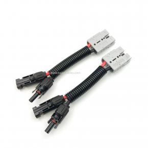 50A Anderson to MC4 with PVC Hose Anderson Solar Extension Cord Solar Panel Connection Cord