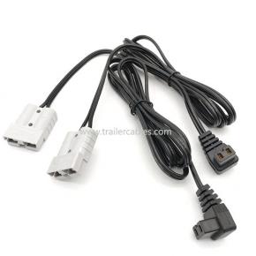 Car Refrigerator Power Cord High Power 50A Anderson to Car Refrigerator Plug Cord 14AWG Wire