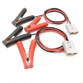 50A Anderson to Red and Black Fish Clamp Cable Anderson Extension Forklift Cable Battery Clamp to Anderson Power Cord