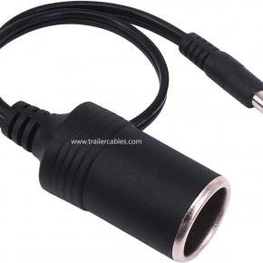 Car 12V24V universal 10A120W all-copper DC5521 male cable to cigarette lighter female base car charger power cord