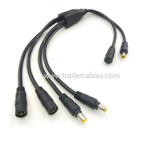 DC7909 1 in 2 Male and Female Extension Cables DC8mm Male and Female Adapter Cables Outdoor Solar Connections