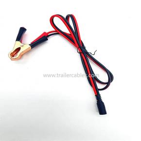 Alligator clip battery clip to dc5521 car battery charging cable DC power cable solar panel connection cable
