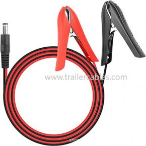 Battery clip to dc5521 car battery charging cable DC5521 to alligator clip power connection cable