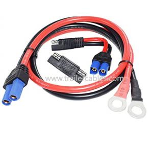 EC5 to O-type terminal cable EC5 adapter cable red and black 10AWG all-copper thicker EC5 plug power cord