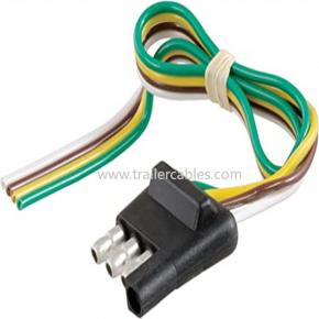 4-prong trailer plug SAE 4-prong plug trailer power cord 4*18AWG 4-prong SAE with dust cap pairs of plugs