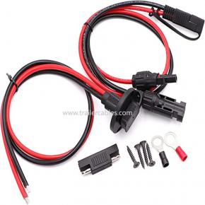 SAE to MC4 solar connection cable sidewall cable caravan solar mc4 to sae plug power cable