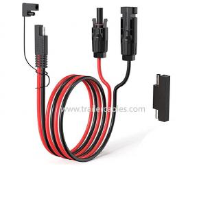 SAE to MC4 Solar PV Connector Energy Storage Power Charging Cable MC4 to SAE Solar Connecting Cable